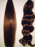 Indian Remy- Wefted/Tracked- Basic colors- Per bundle (4oz)
